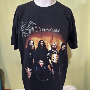 Vintage Korn Untouchables Men's Black T Shirt Size XL 2002 Size Large Jonathan